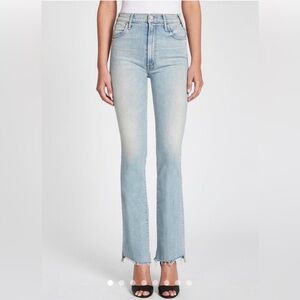 Mother Insider Crop Step Fray